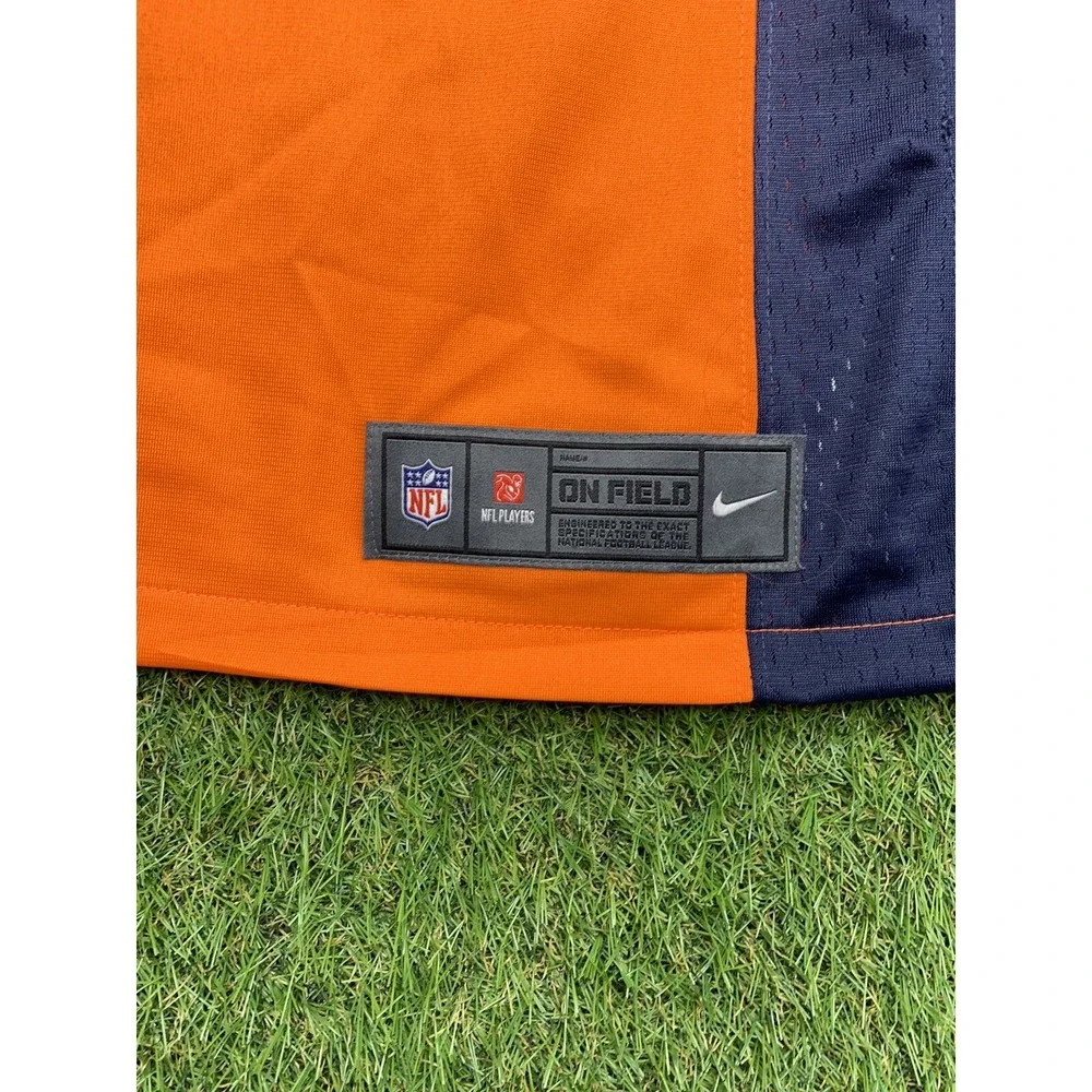 Denver Broncos Nike Jersey Mens Small #3 Russell Wilson NFL On Fit Orange